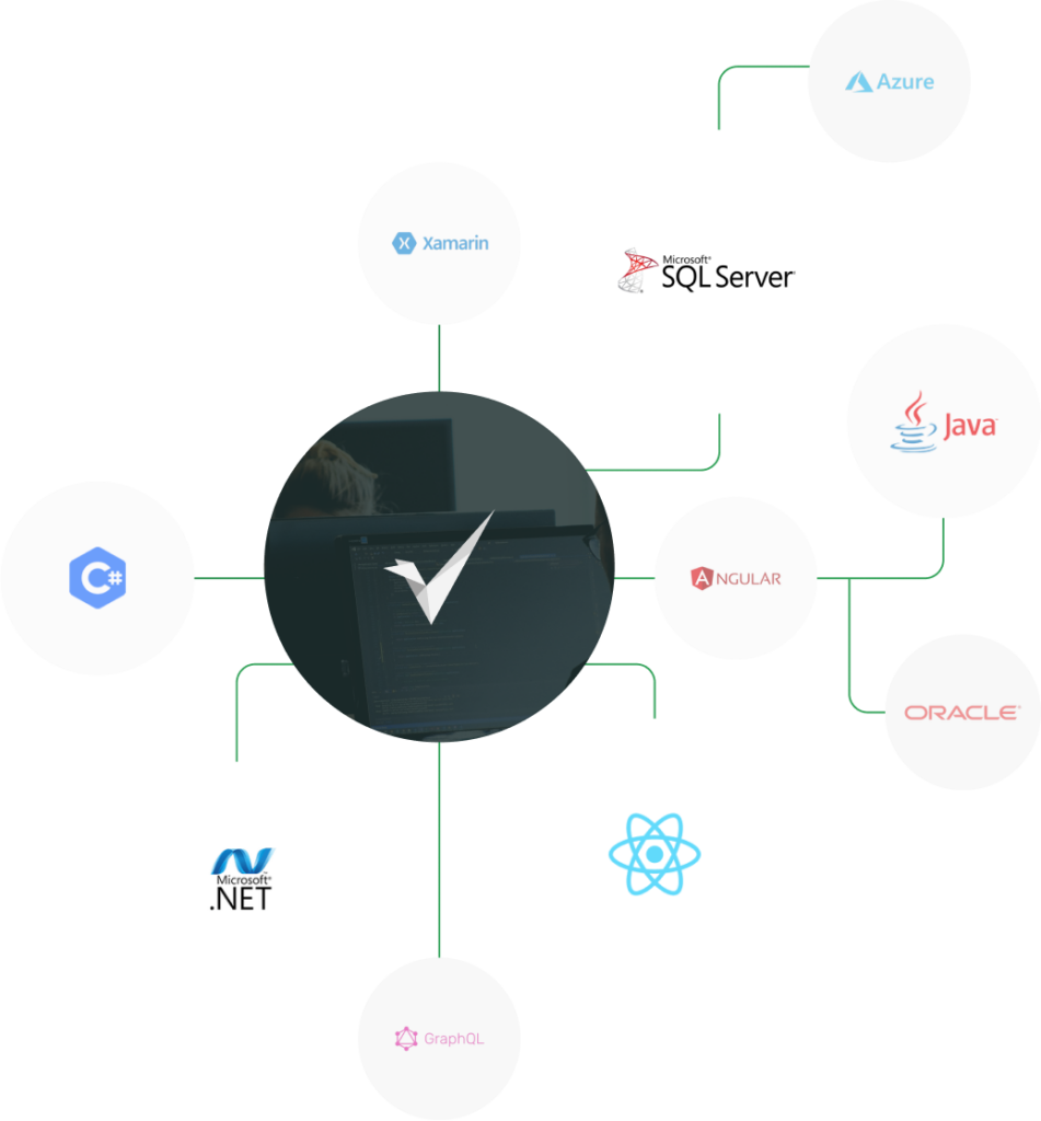 Vector logo and technology software partnerships