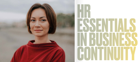 HR essentials in business woman figure